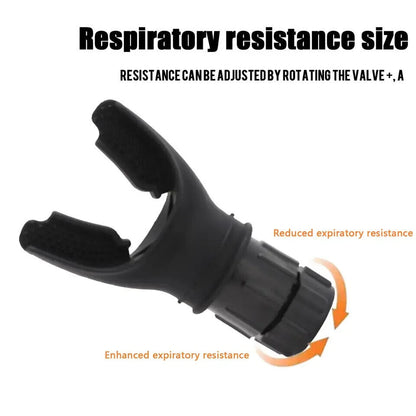 Silicone Breathing Exercise Device, Lung Breath Trainer, Respirator Mouthpiece