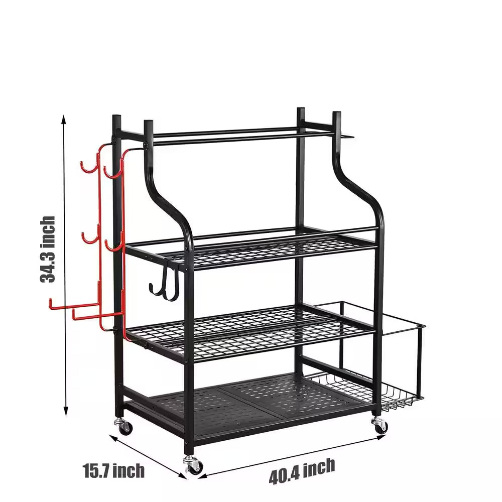 3- Tier Yoga Mat Home Gym Storage Rack