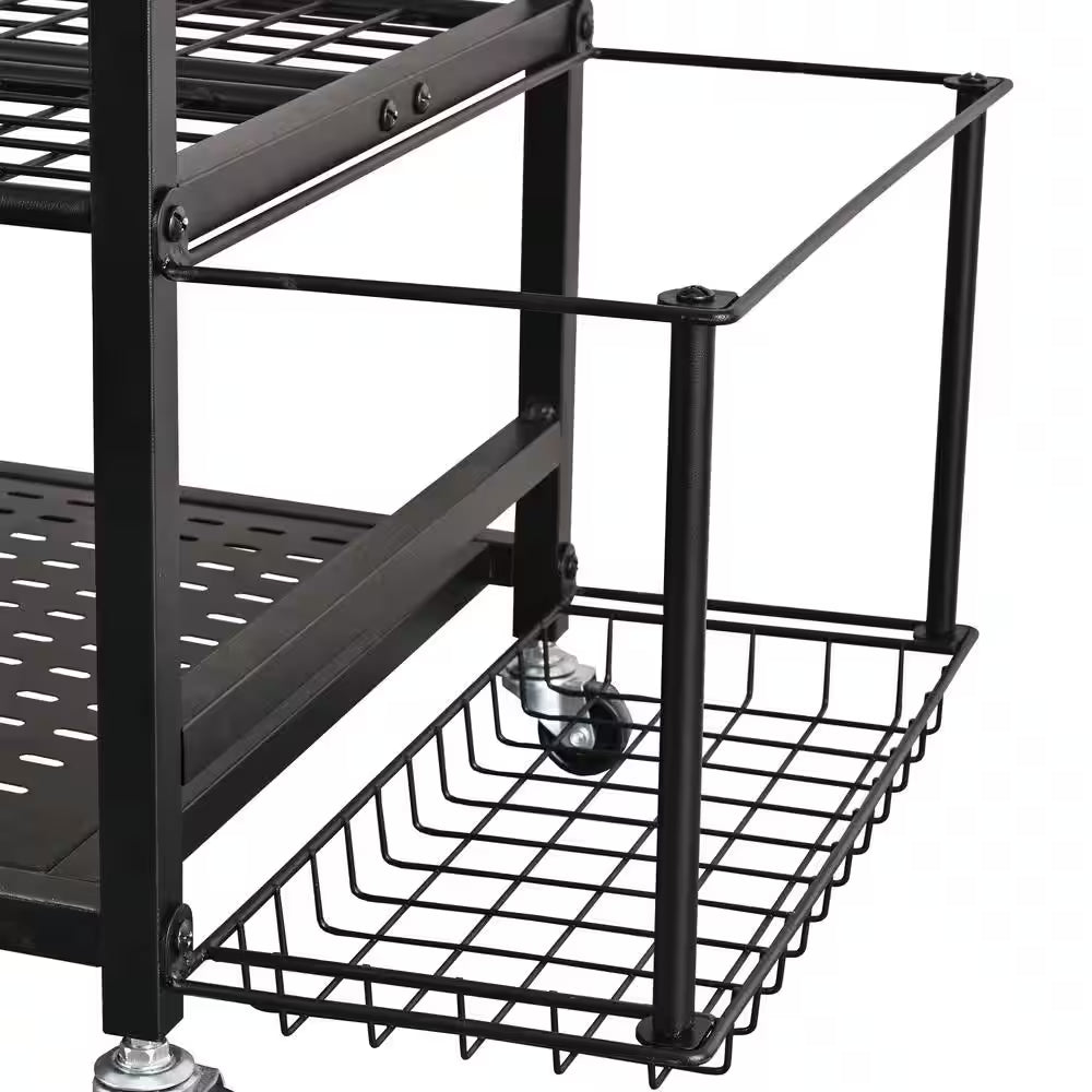 3- Tier Yoga Mat Home Gym Storage Rack