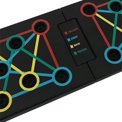 Multi-Functional Detachable Push up Board in Black, Home Workout Accessories