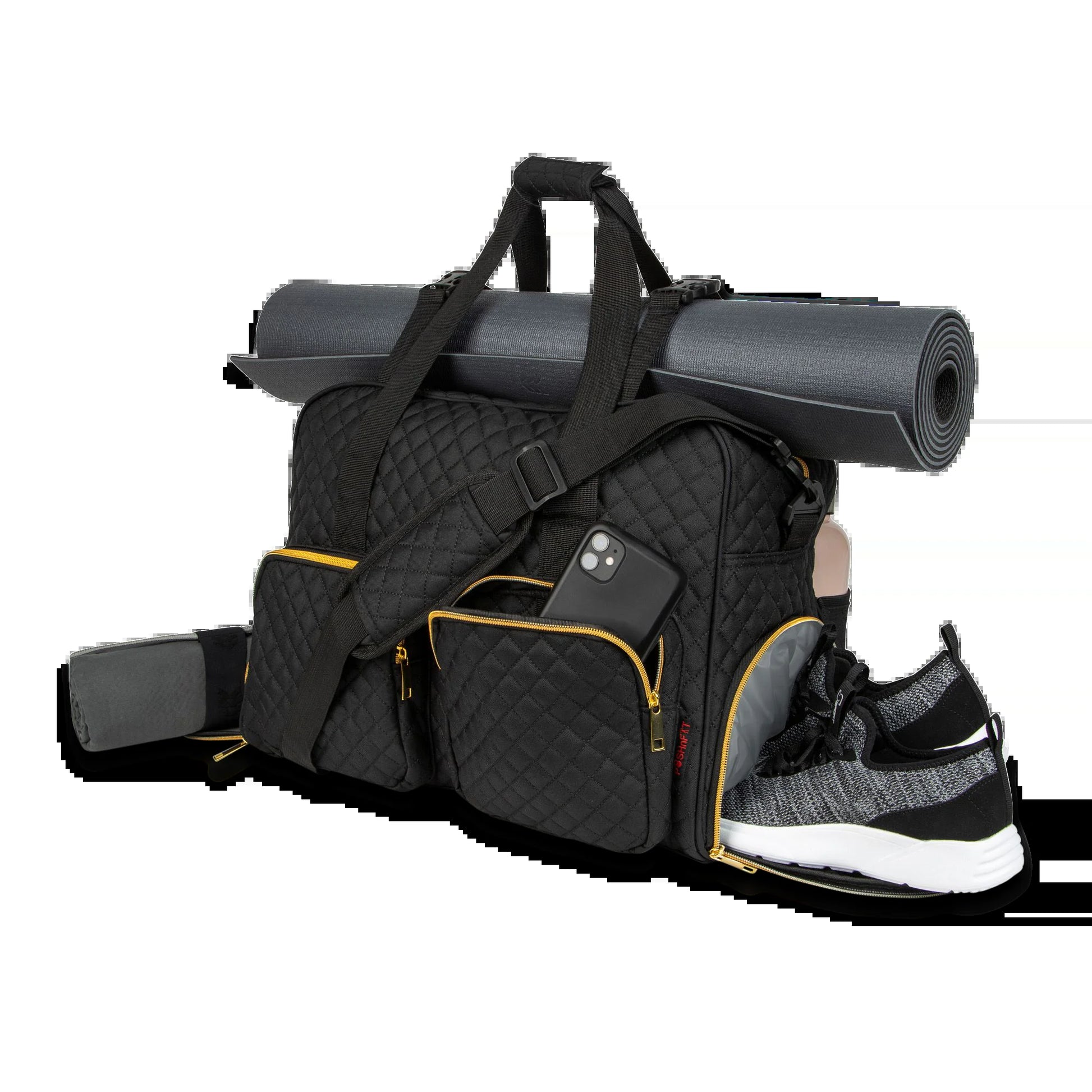 Women Fitness Weekender Travel Duffel Exercise Bag