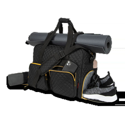 Women Fitness Weekender Travel Duffel Exercise Bag